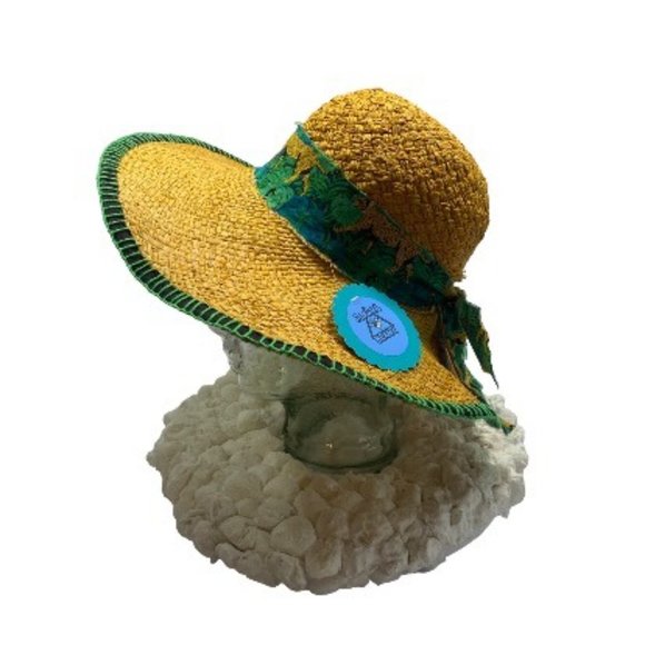 Leopard Banded Straw Sun Hat main image 5